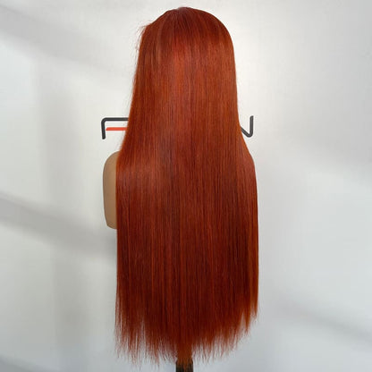 large lace straight wigs with natural scalp effect