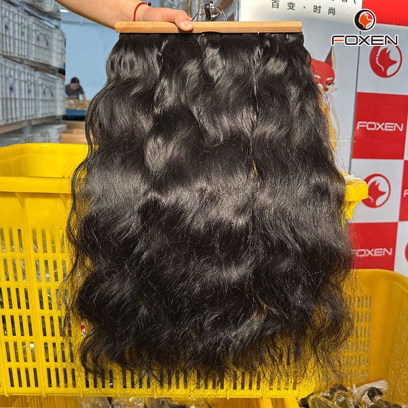 Discounted Bulk Black Natural Wave Hair Bundles Factory Direct