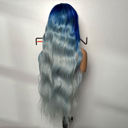 how to order custom blue ombre human hair wigs wholesale