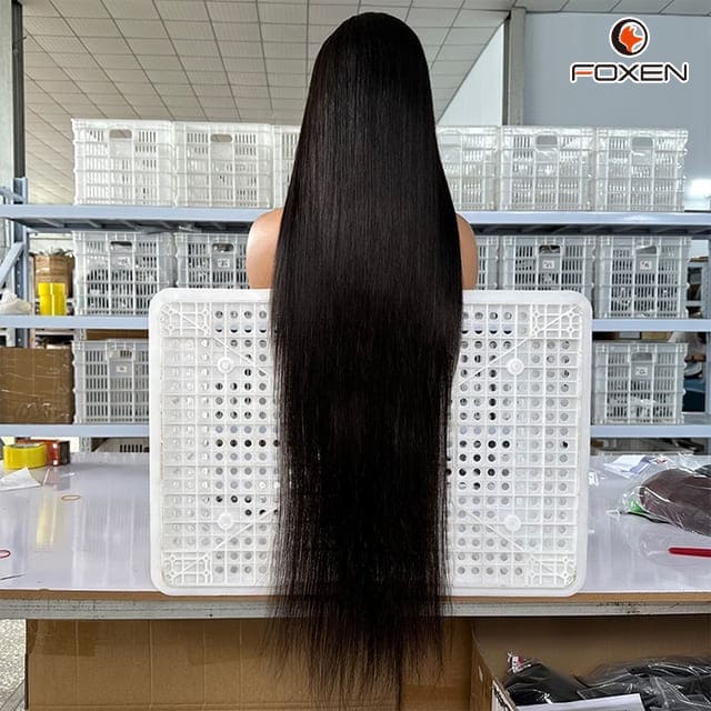 40 Inches Natural Black Straight Wigs Factory Bulk Supply