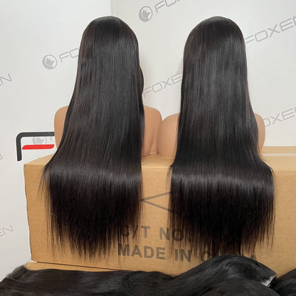 24 inch 26 inch 28 inch black straight lace front wigs