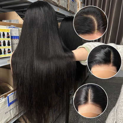 natural black straight hair wigs for black women