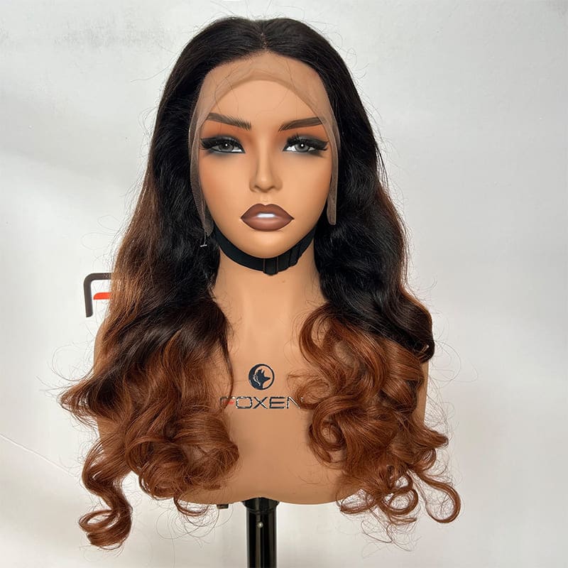 HD lace frontal undetectable hairline natural wave human hair wig