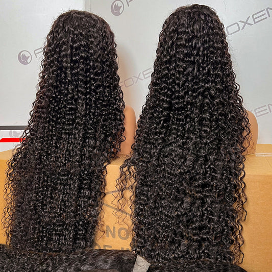 factory direct water wave black lace front wigs