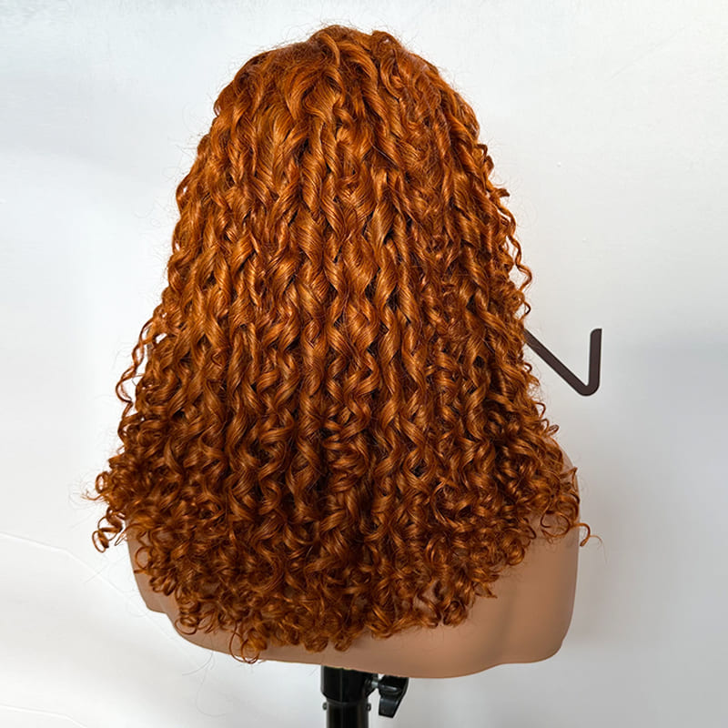 human hair ginger Pixie Curly wig B2B supplier