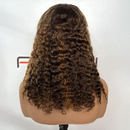 5x5 HD lace closure P4 27 curly bob wig supplier