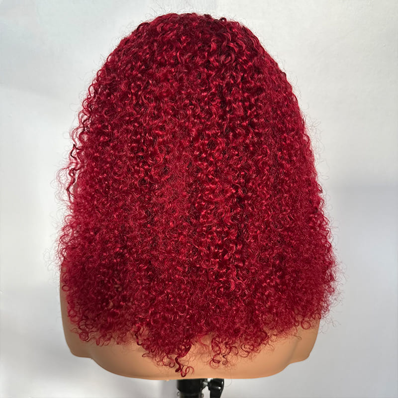 custom burgundy Ice Silk Headband Wig supplier