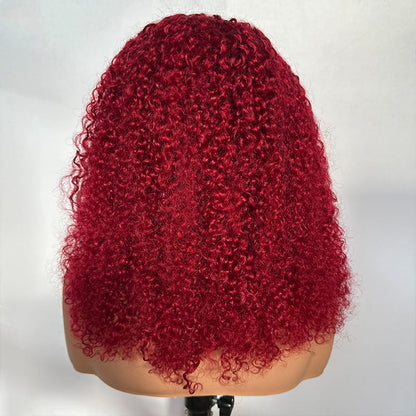 custom burgundy Ice Silk Headband Wig supplier
