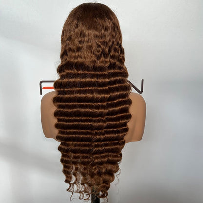 13x5 transparent lace ginger wave wig supplier