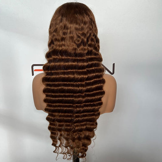 13x5 transparent lace ginger wave wig supplier
