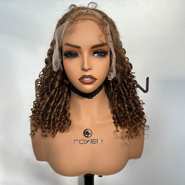 16 inch dark brown lace front wig manufacturer