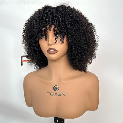 16 inch Kinky Curly short wig OEM ODM