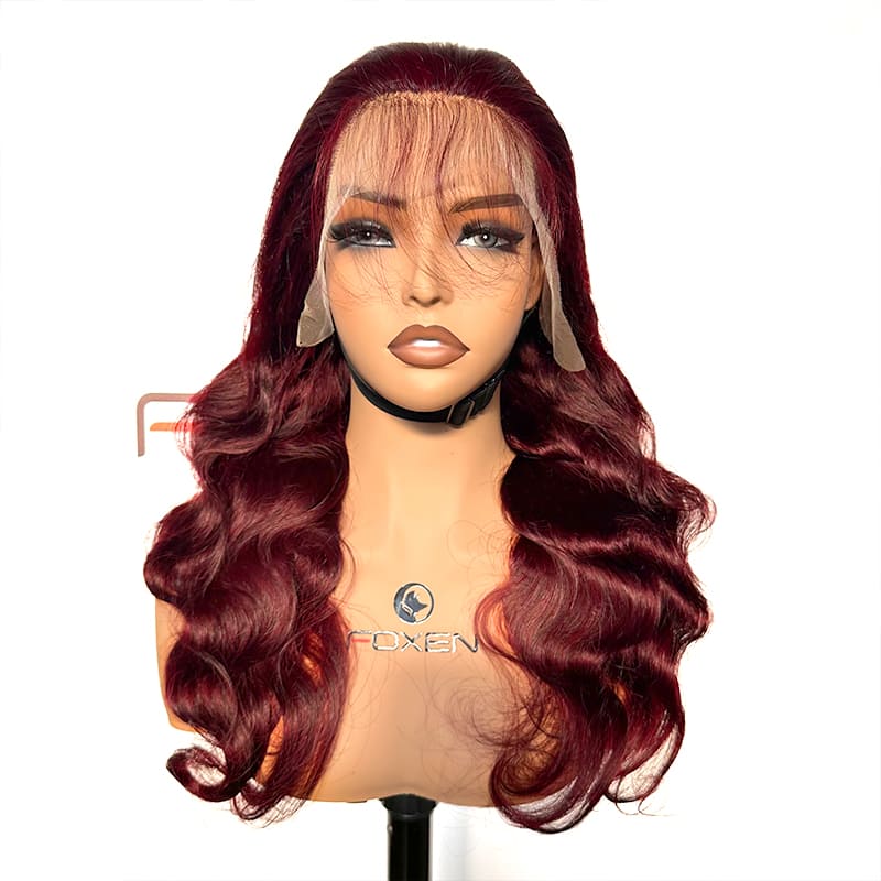 wholesale 22 inch burgundy lace frontal